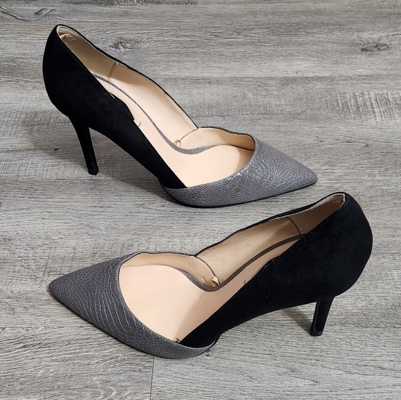 Zara Women's Pointy Block color heels - Picture 7 of 11